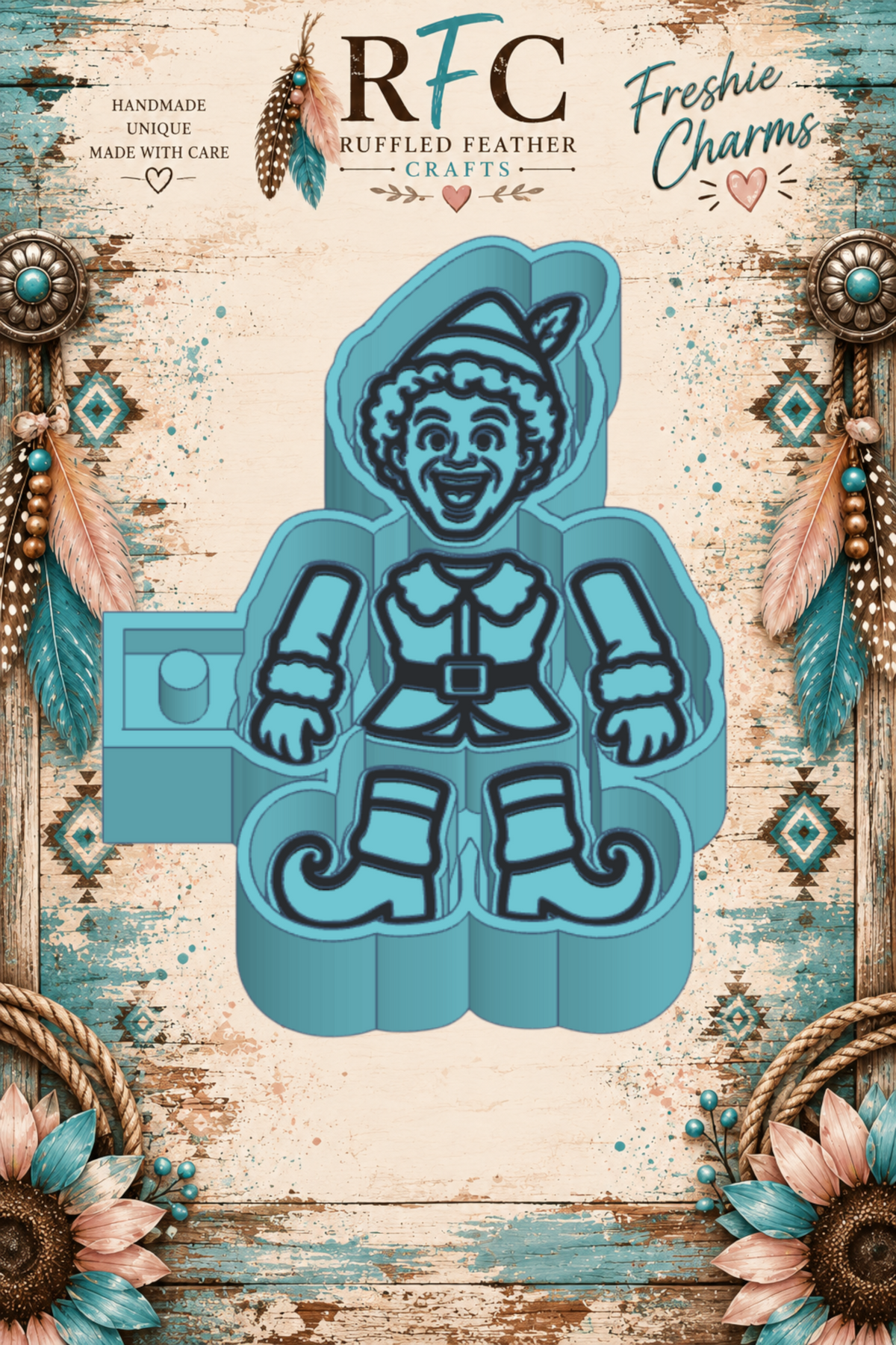 Buddy Elf Inspired | Articulated Silicone Freshie Charm Mold
