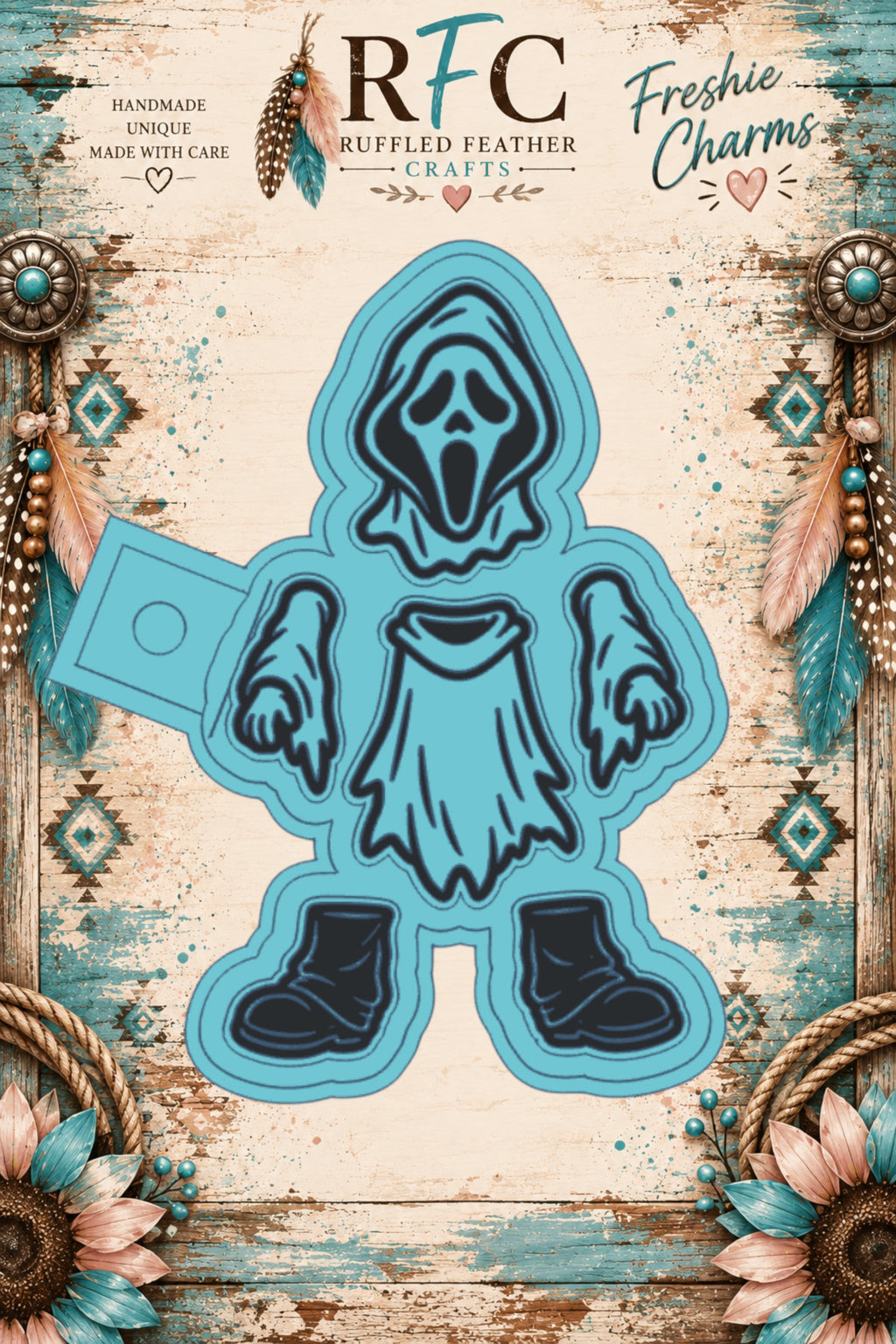 Ghostface Inspired | Articulated Silicone Freshie Charm Mold