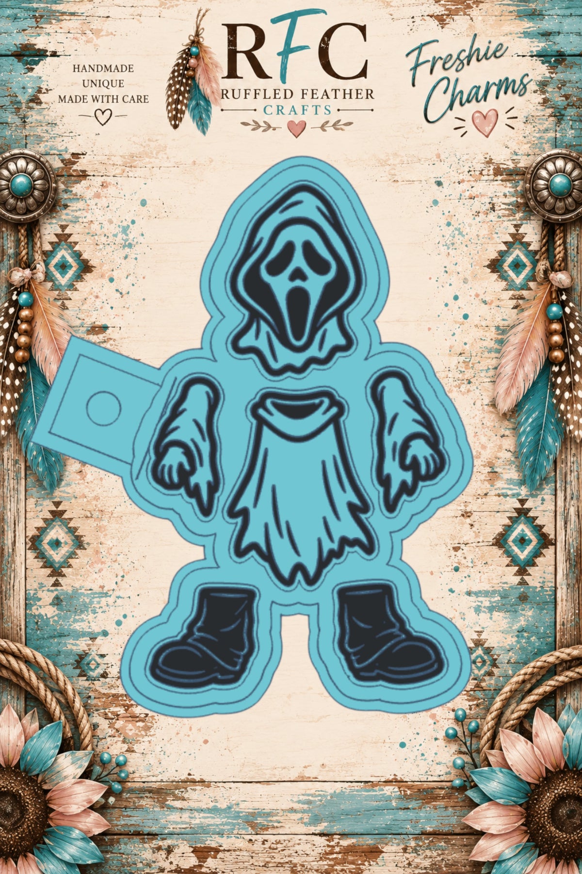 Ghostface Inspired | Articulated Silicone Freshie Charm Mold
