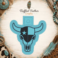 Texas Flag Bull Skull Freshie Mold