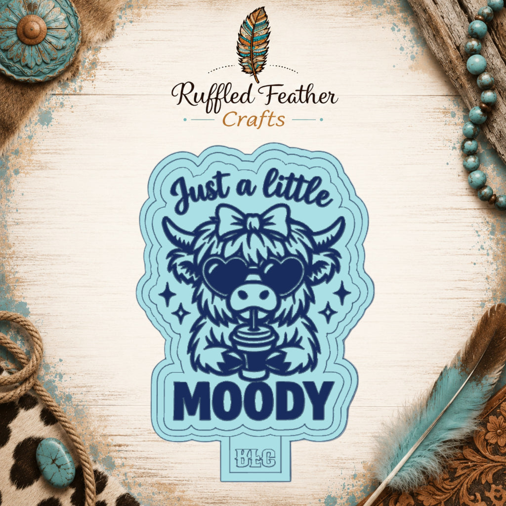 A Little Moody Freshie Mold | Silicone Car Freshie Mold