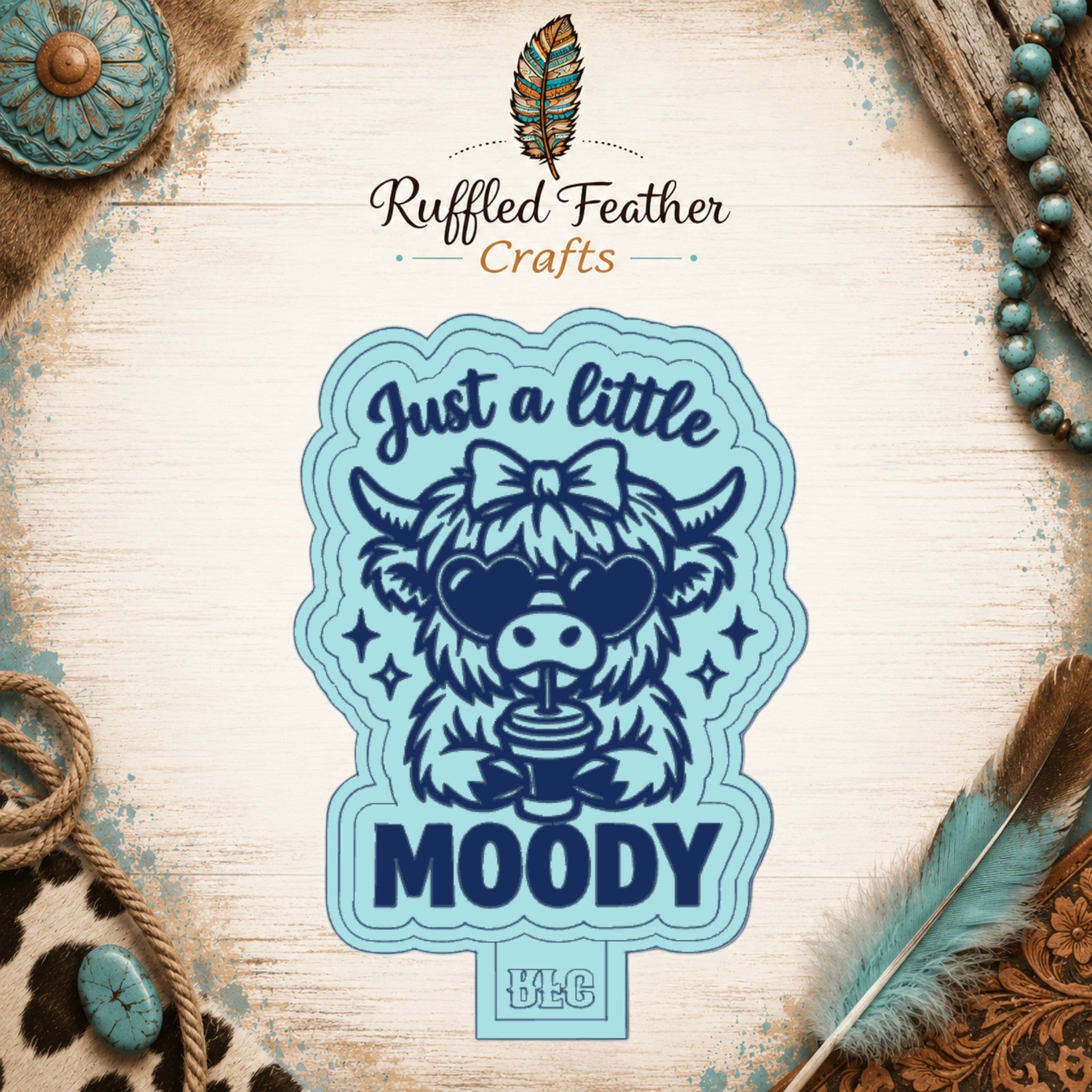 A Little Moody Freshie Mold | Silicone Car Freshie Mold