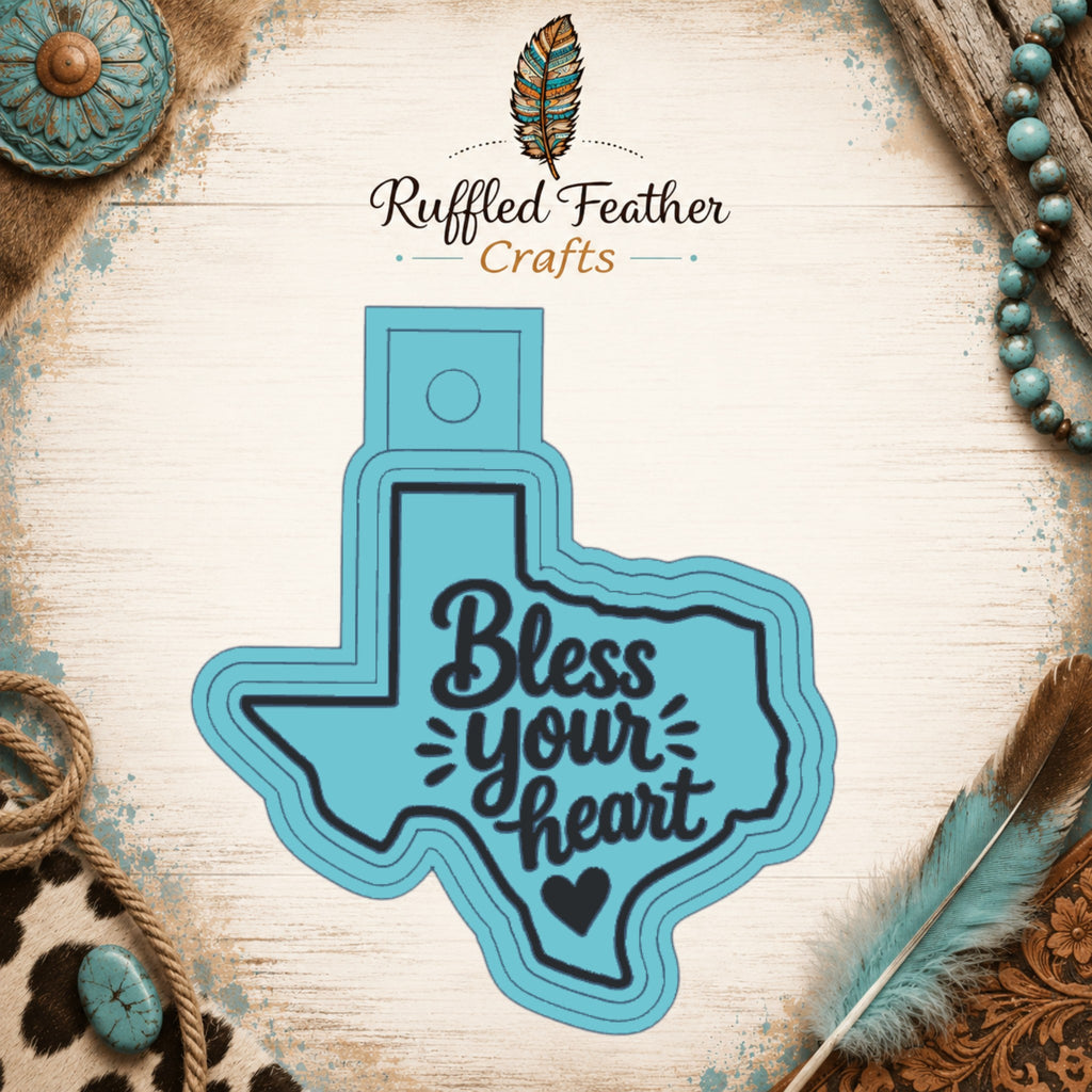 Bless Your Heart Texas Freshie Mold