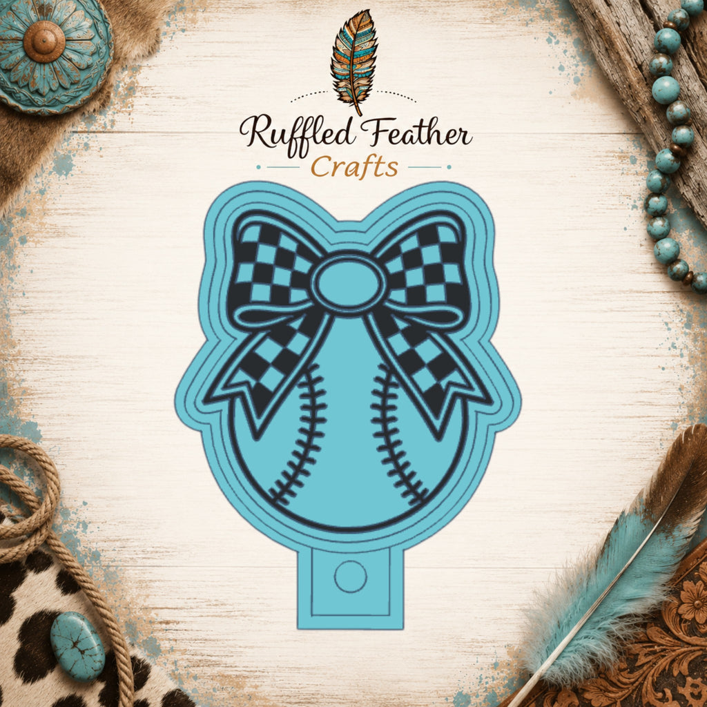 Baseball/Softball Bow Freshie Mold