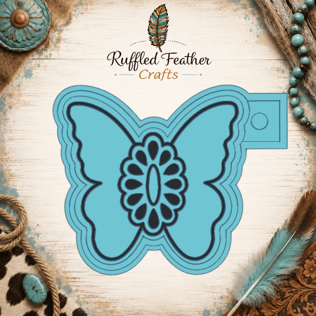 Cowgirl Butterfly Freshie Mold