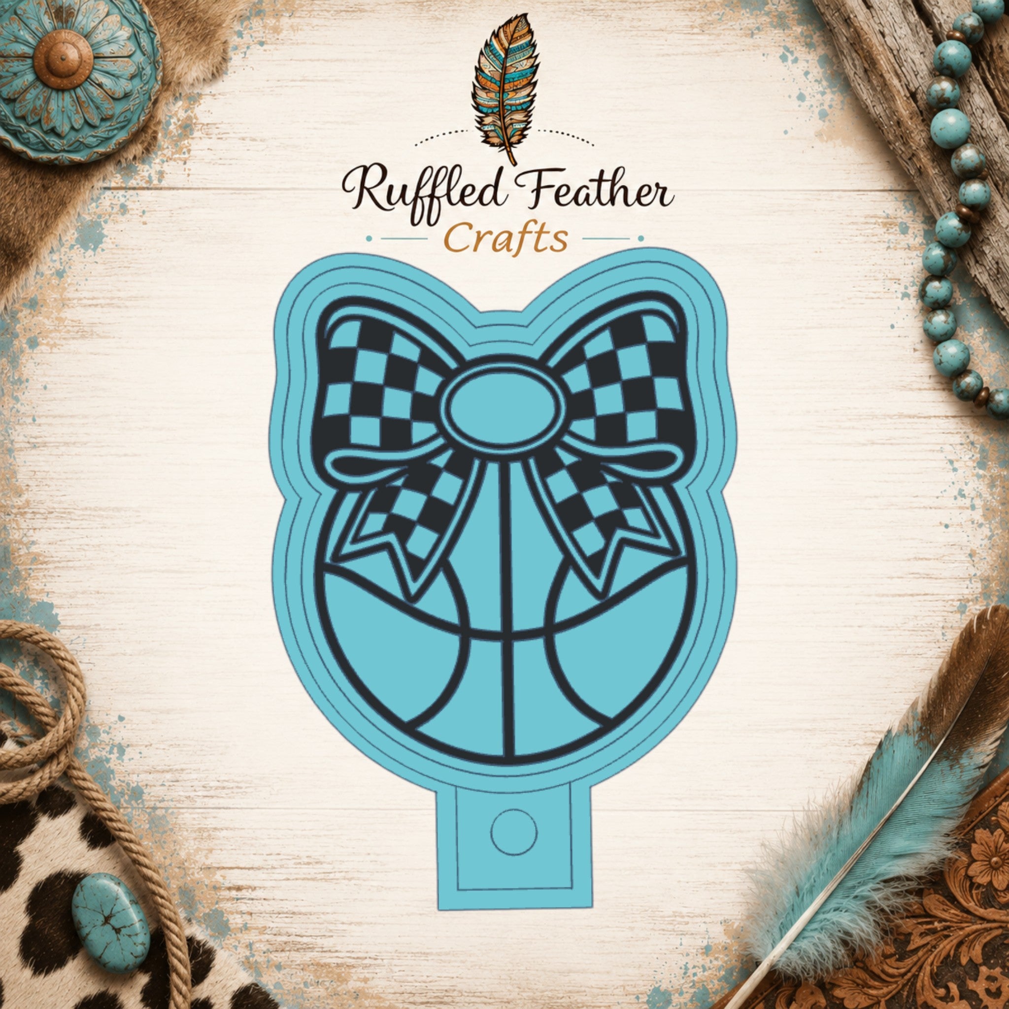 Basketball Bow Freshie Mold