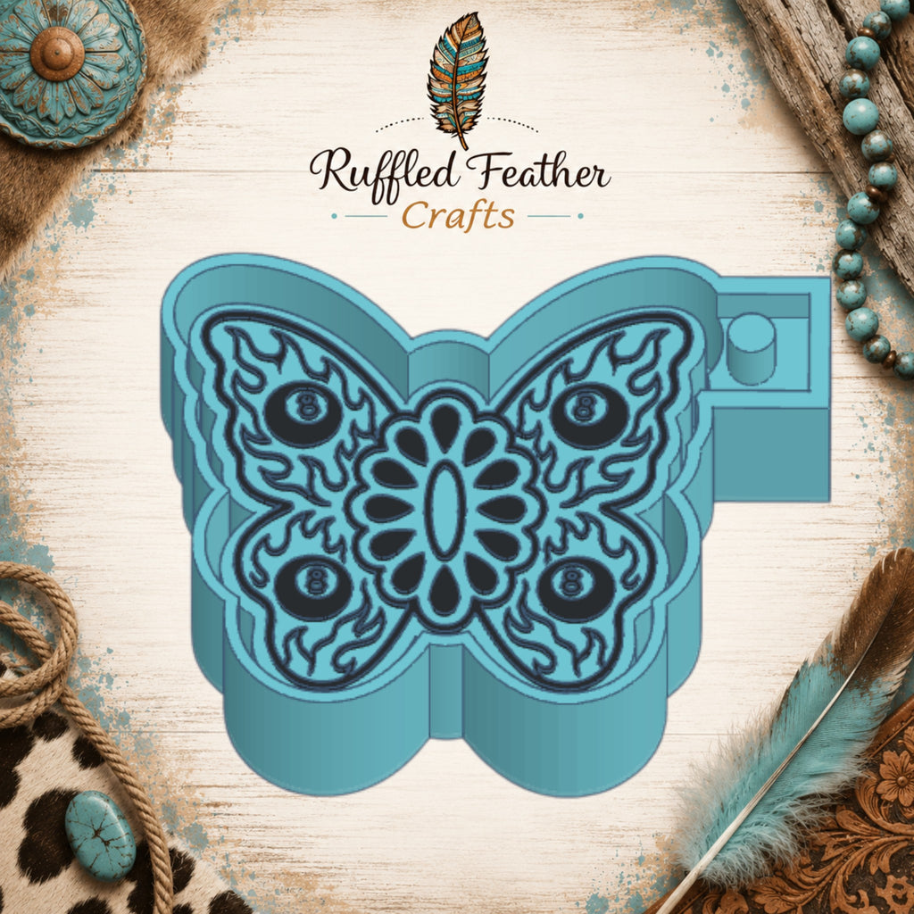 Cowgirl Butterfly Freshie Mold