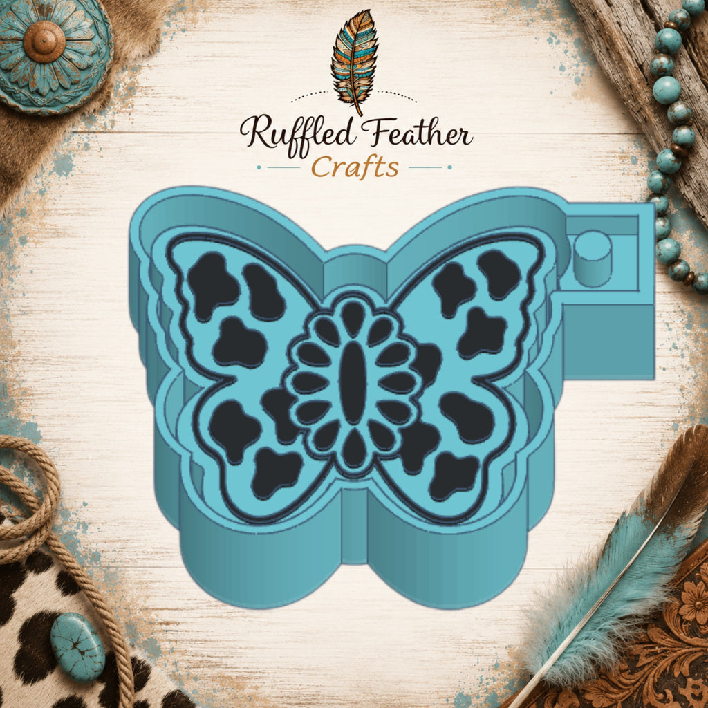 Cowgirl Butterfly Freshie Mold
