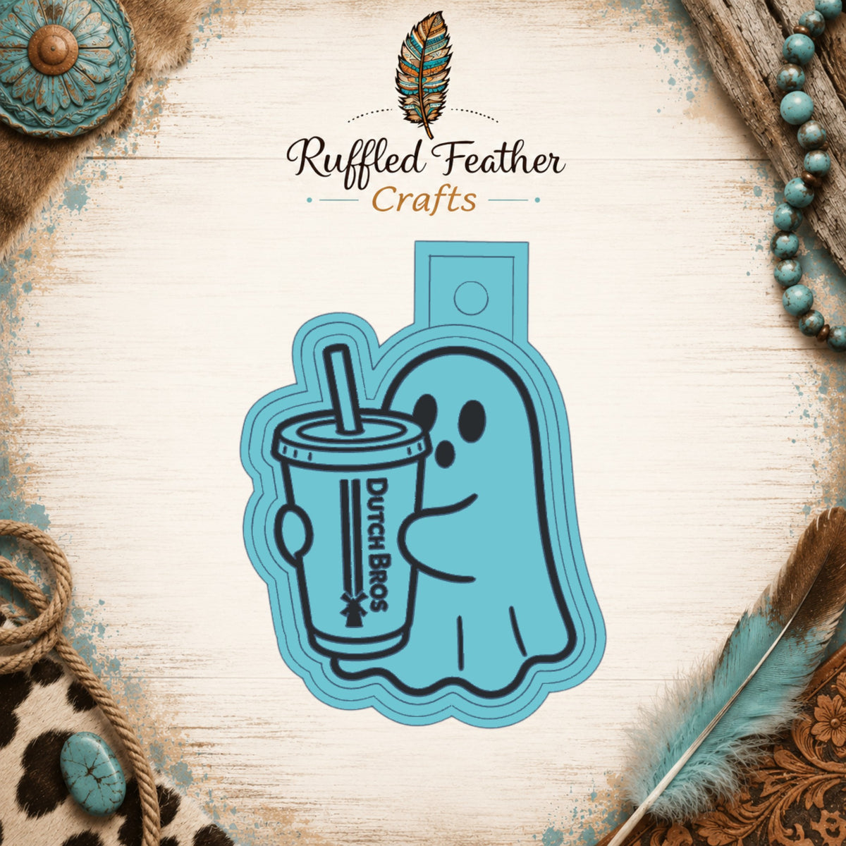 Dutch Bros Ghost | Silicone Freshie Mold