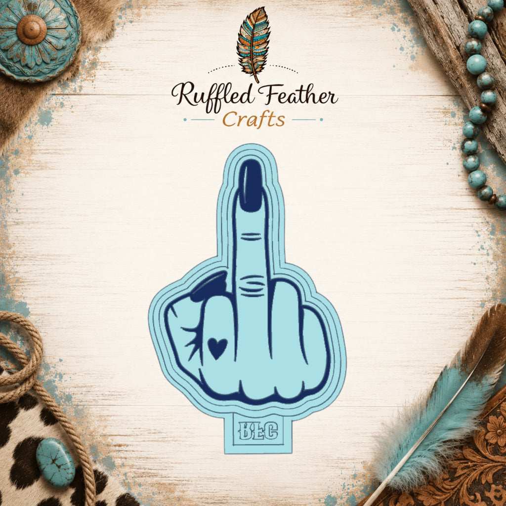 Ms. Middle Finger Freshie Mold