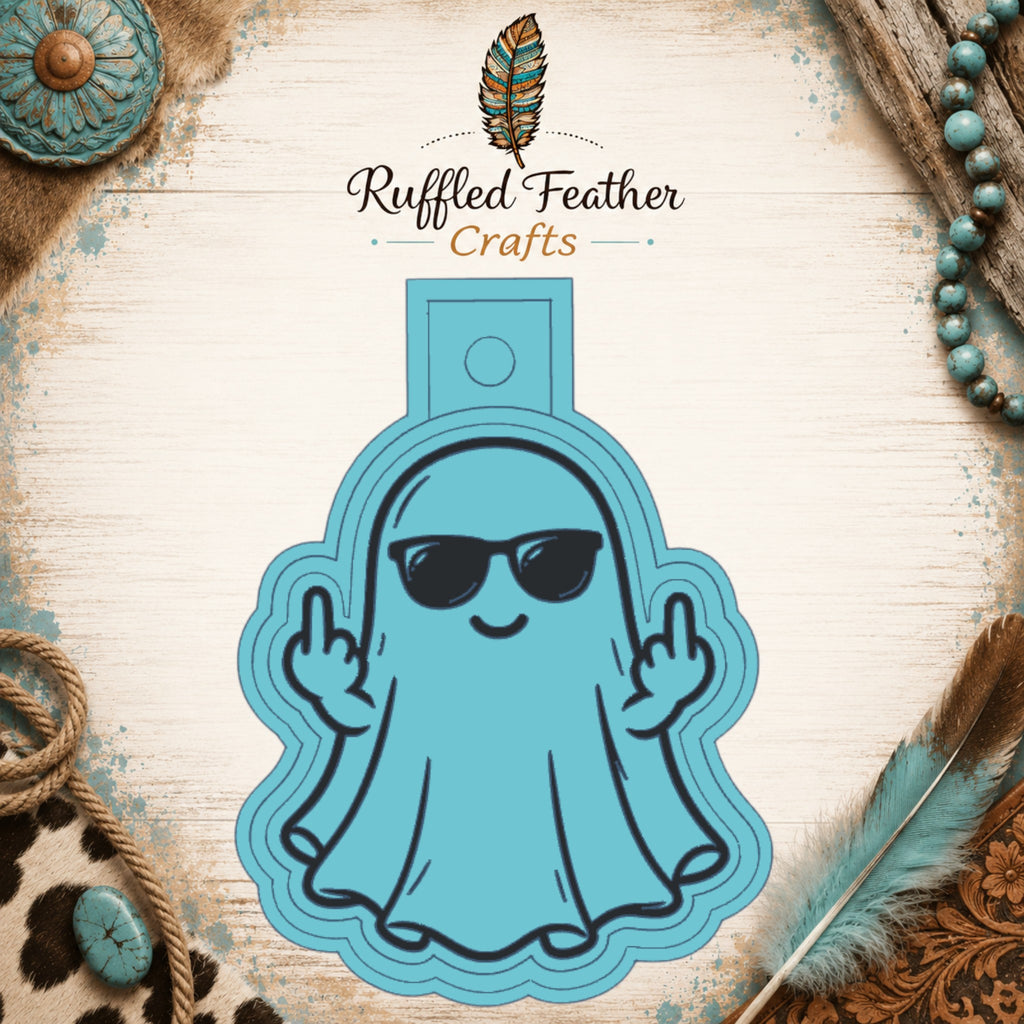 Middle Finger Ghost Freshie Mold