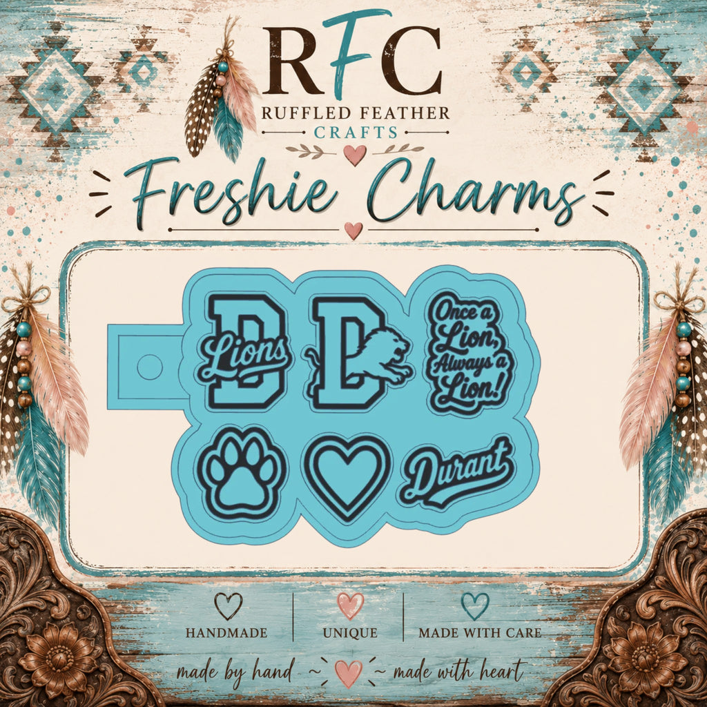 Durant Lions School Spirit Freshie Charm Mold Set