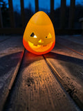 Candy Corn Pumpkin Tea Light Lantern | Halloween 3D Printed Decor