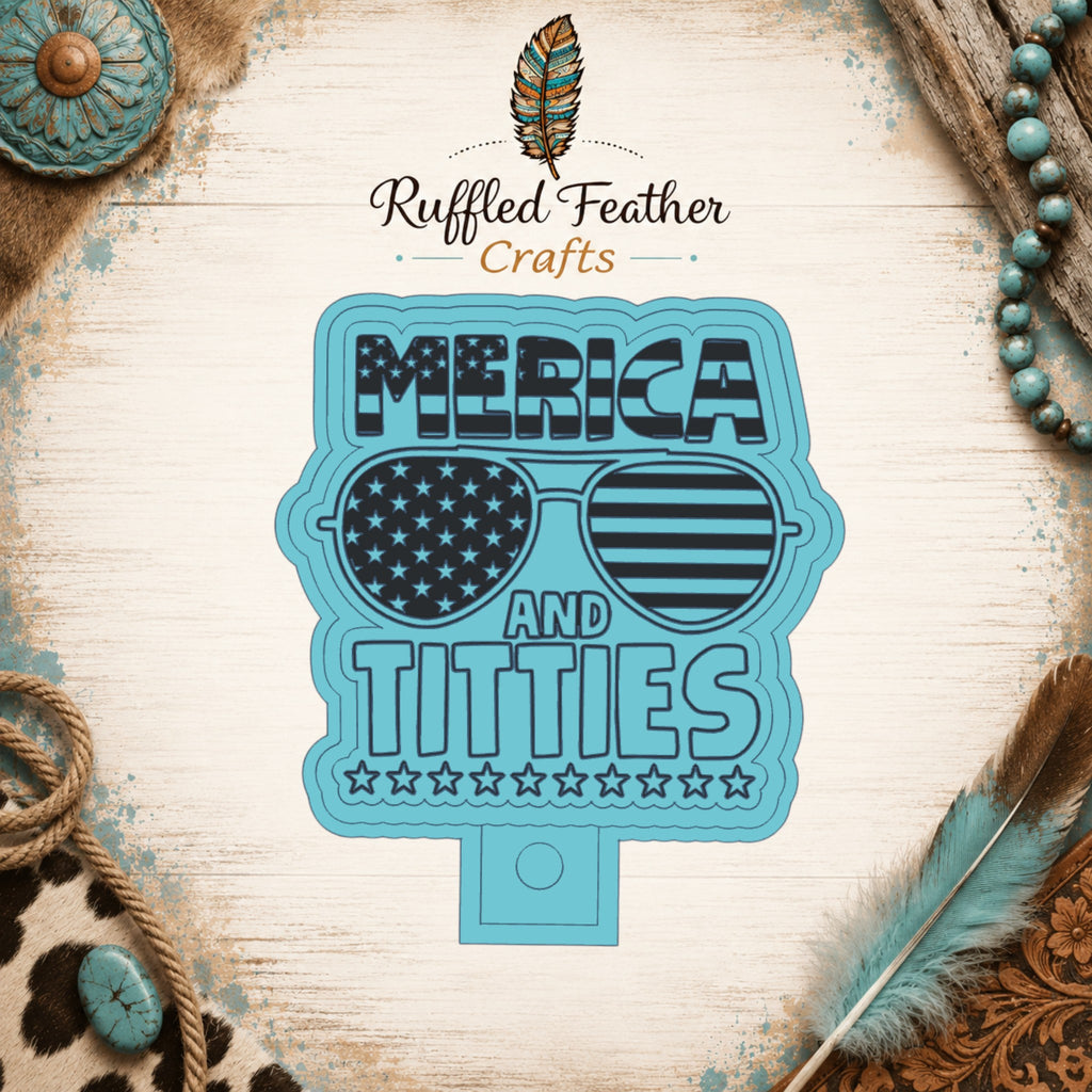 'Merica and Titties Freshie Mold