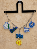 Millard North Mustangs Freshie Charm Set | 6 Mini Scented Car Freshies | Finished & Scented Freshie Charm Set