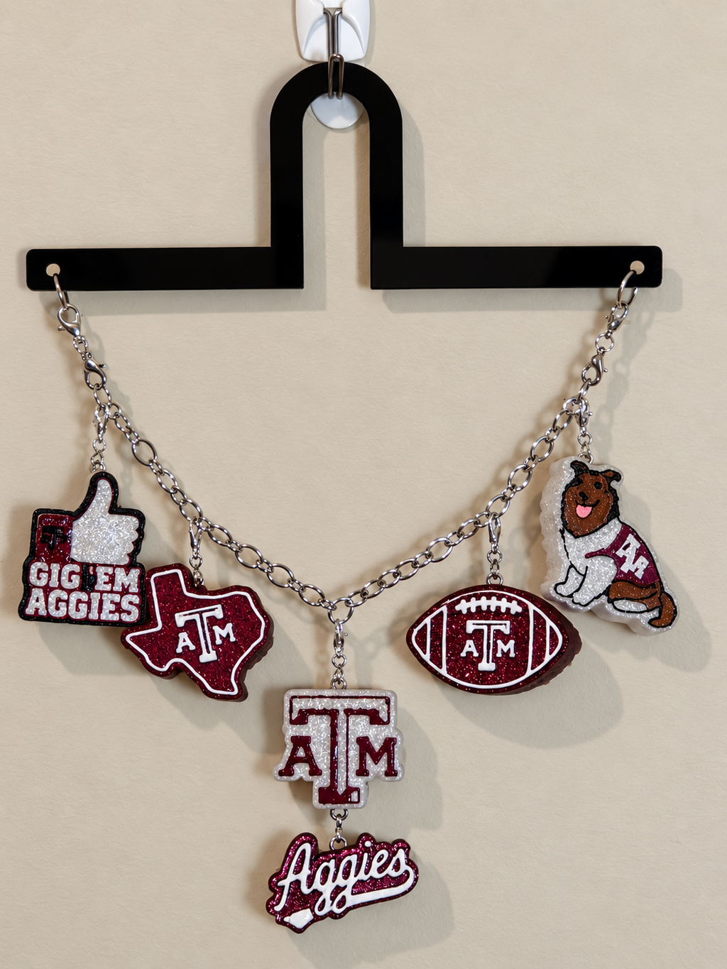 TAMU Spirit Freshie Charm Set | Mini Scented Car Freshies | Finished & Scented Freshie Charm Set