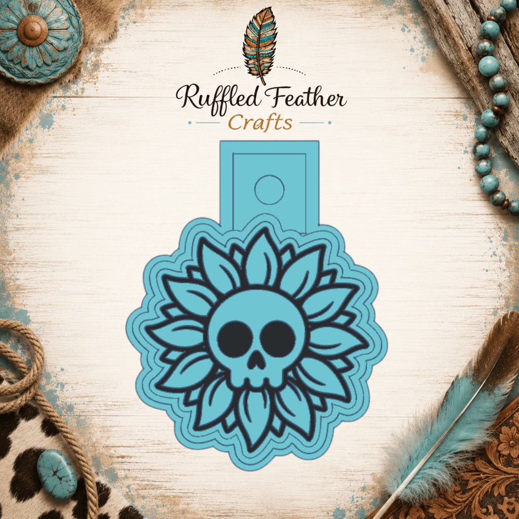 Skull Flower Freshie Mold