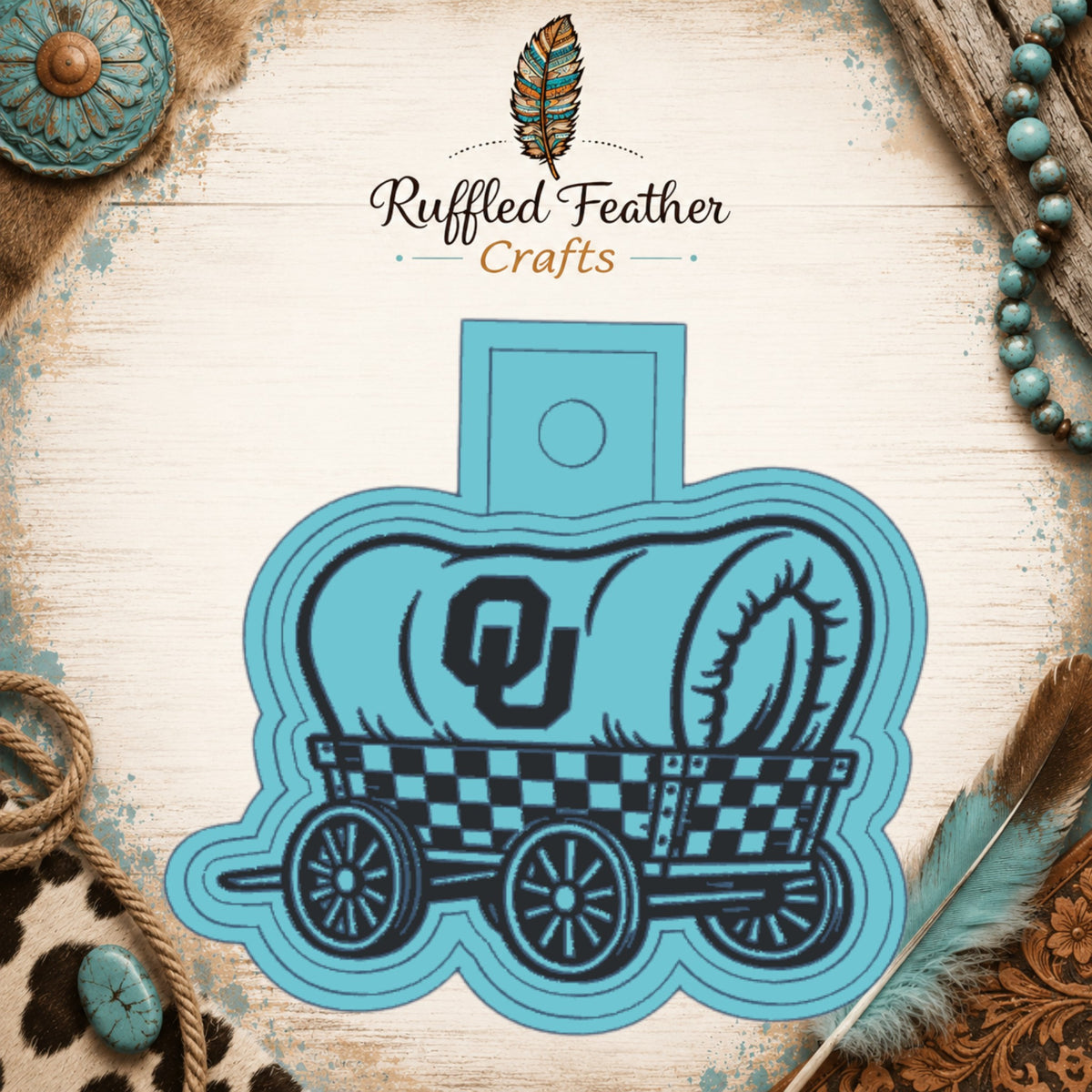 OU Sooner Wagon | Silicone Freshie Mold