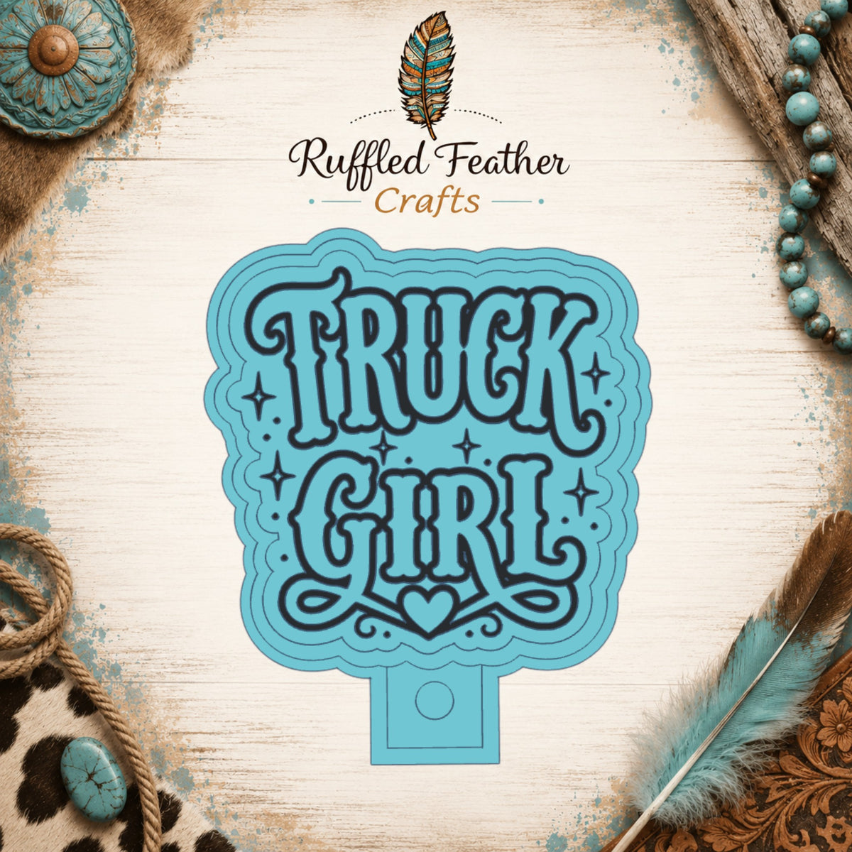 Truck Girl Freshie Mold