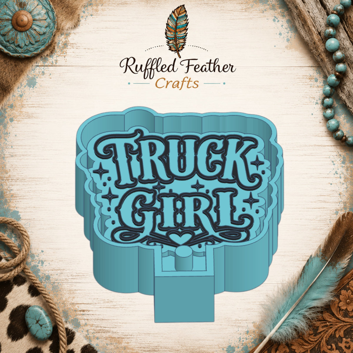 Truck Girl Freshie Mold