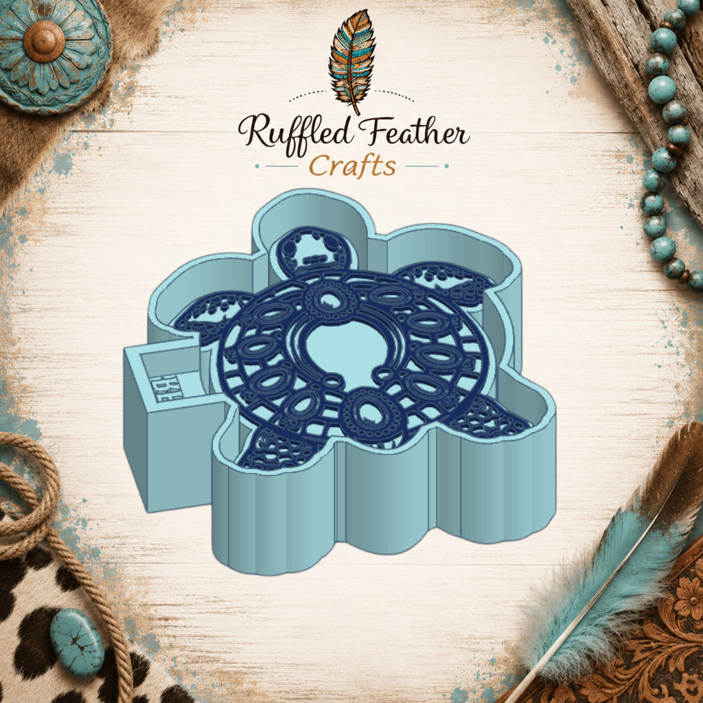 Turquoise Tortoise Freshie Mold